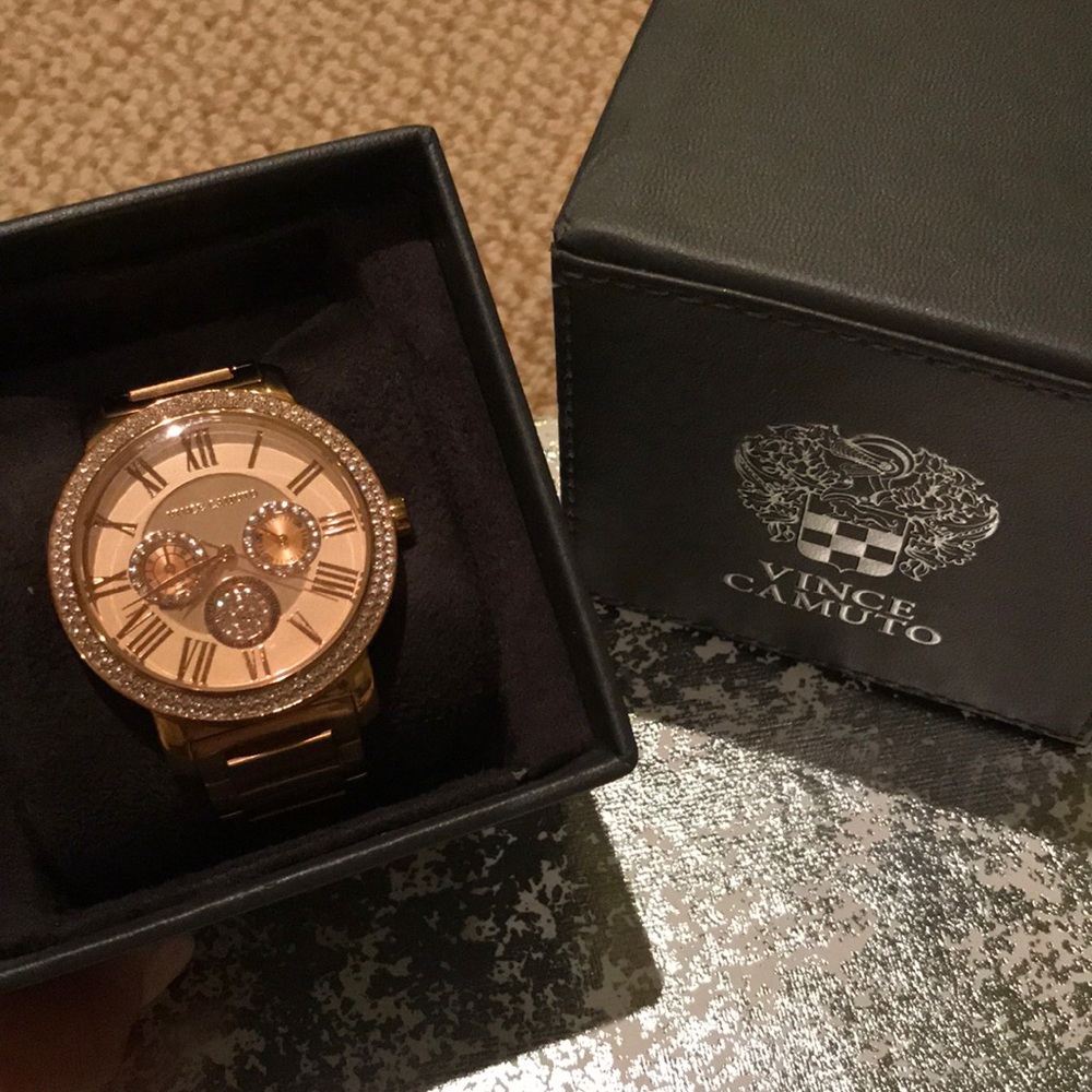 Rose gold Vince camuto watch